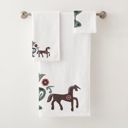 Cheval Motif scandinave (En situation)