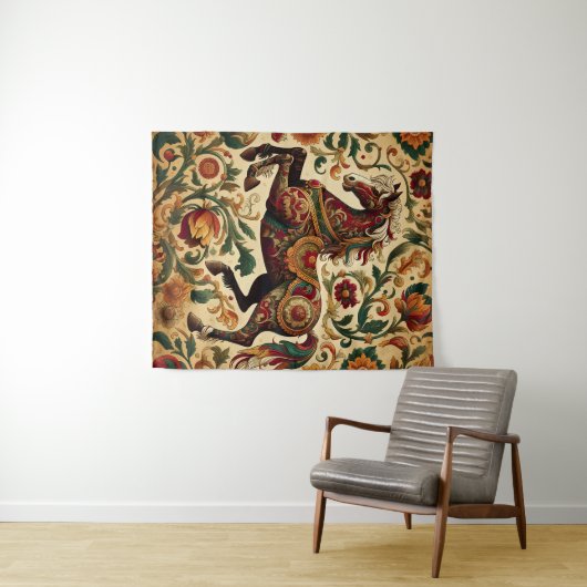 Cheval Moyen Style Tapisserie (En situation (horizontale))