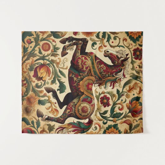 Cheval Moyen Style Tapisserie (Devant (Horizontal))