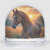 Cheval Mystique dans un Champ de Fleurs (Arrière)