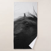 CHEVAL NOIR (Serviette de bain)