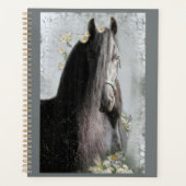 Cheval Noir Cheval Friesen - Calendrier, Planifica (Devant)