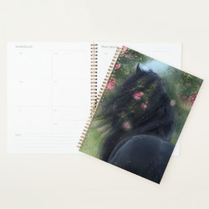 Cheval Noir Cheval Friesen - Calendrier, Planifica