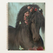 Cheval Noir Cheval Friesen - Calendrier, Planifica (Devant)