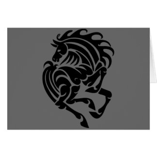 Cheval noir et blanc