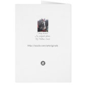 Cheval noir et blanc tiré en tack coloré photo (Dos)