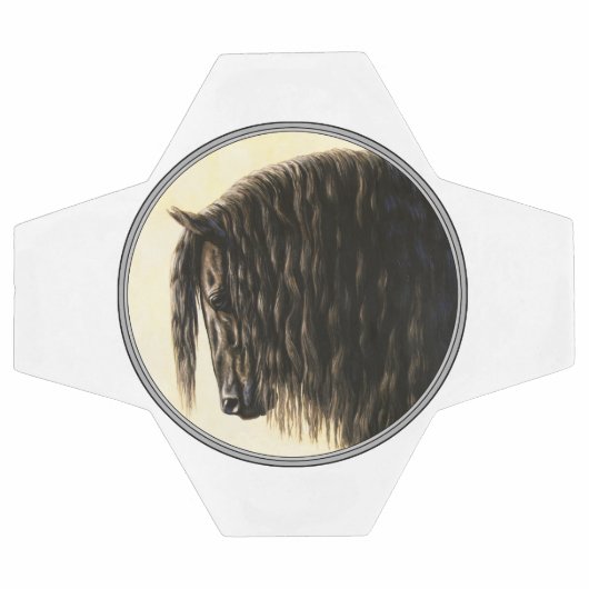 Cheval noir Friésien (Plat)