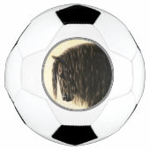 Cheval noir Friésien (Devant)