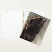 Cheval noir, Frison - Calendrier, Planificateur (Devant avec enveloppe)