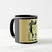 Cheval Noir/Or Lovin' Gal Mug (Devant gauche)