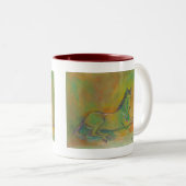 Cheval Pastel Portrait Mug (Devant droit)