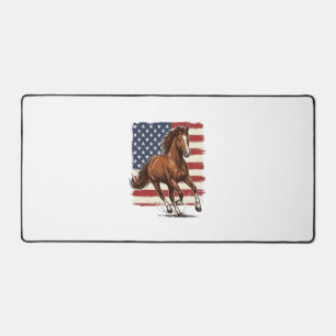 Cheval Patriotique Vintage Création Vectorielle We