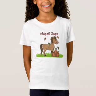 Cheval personnalisé et T-shirt Citrouille pour fil