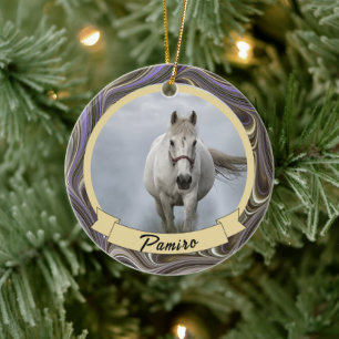 Cheval personnalisé Ornement animal de compagnie N
