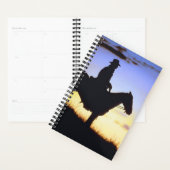 Cheval Photo Equine Western Cowboy Sunset Silhouet (Devant avec enveloppe)