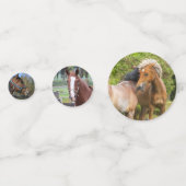 Cheval Photos table confetti (Derrière)