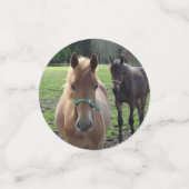 Cheval Photos table confetti (Petit recto)