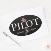 cheval pilote Autocollant (Enveloppe)