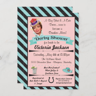 Cheval Racing Derby Invitations de douche nuptiale
