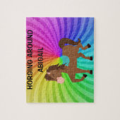 Cheval & Rainbows puzzle personnalisé pour les enf (Vertical)