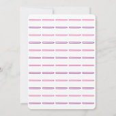 Cheval Rocking Baby Girl Douche Invitation (Dos)