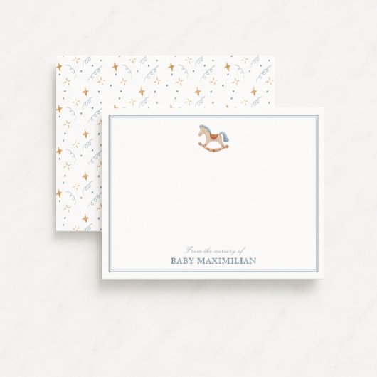 Cheval Rocking, de la pépinière de, carte de remer