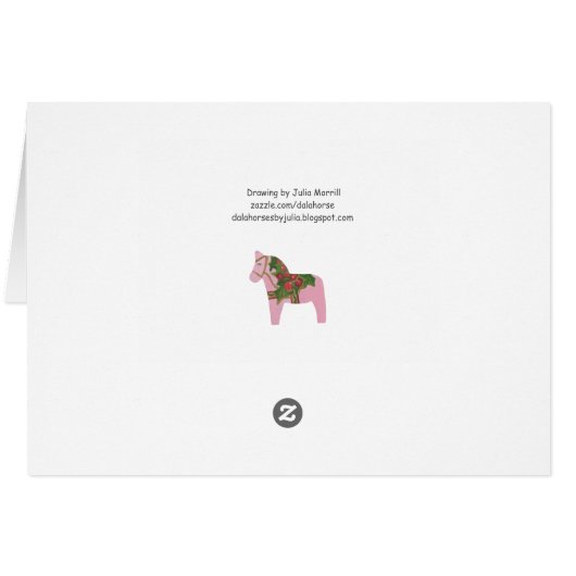 Cheval rose de vacances (Dos Horizontal)