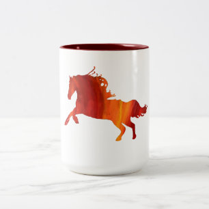Cheval Rouge Mug à deux tons