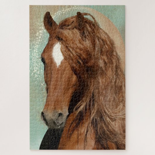 Cheval Rouge - Puzzle (Vertical)