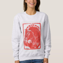 Cheval rouge sweatshirt design (Norwegian Fjord Ho