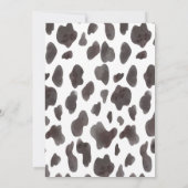 Cheval Rustique Floral Invitation Anniversaire (Dos)