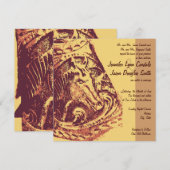 Cheval Saddle Stirrup Cow-boy Invitations de maria (Devant / Derrière)