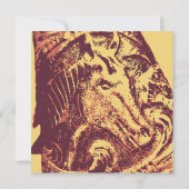 Cheval Saddle Stirrup Cow-boy Invitations de maria (Dos)