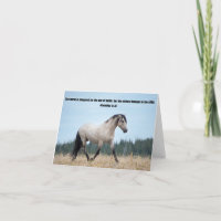 Cheval sauvage Carte de remerciements chrétienne