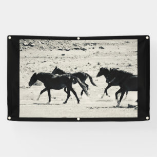 CHEVAL SAUVAGE de bannière de l'UTAH AVEC des