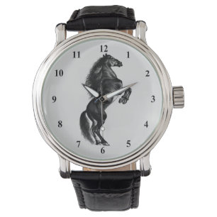 Cheval sauvage droit Montre cadeau