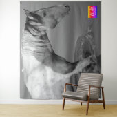 CHEVAL SAUVAGE D'UTAH PINTO À LA Tapisserie DE TRO (En situation)