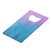 Cheval sauvage en Aquarelle bleu et violet sur mes (Dos Angle)