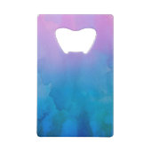 Cheval sauvage en Aquarelle bleu et violet sur mes (Dos)