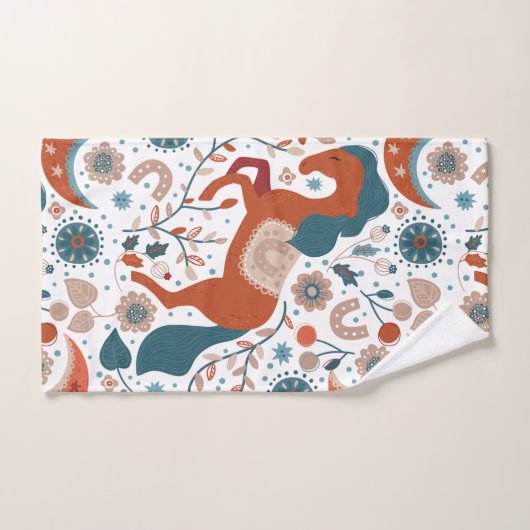 Cheval scandinave mignon (Serviette à main)