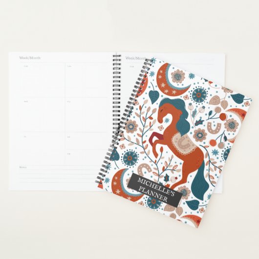 Cheval Scandinave personnalisé mignon (Devant avec enveloppe)