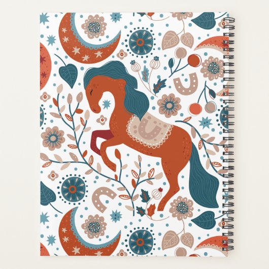 Cheval Scandinave personnalisé mignon (Dos)