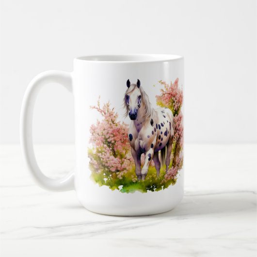 Cheval série 15 oz Mug classique (Gauche)