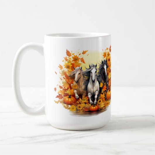 Cheval série 15 oz Mug classique (Gauche)