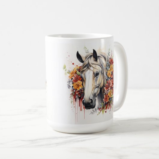 Cheval série 15 oz Mug classique (Devant droit)