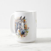Cheval série 15 oz Mug classique (Devant gauche)