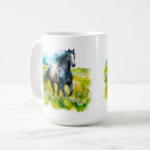Cheval série 15 oz Mug classique (Devant gauche)