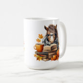 Cheval série automne 15 oz Mug classique (Devant droit)