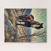 Cheval sur la colline 500 Piece Puzzle (Horizontal)