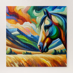 Cheval sur terrain 600 Piece Puzzle